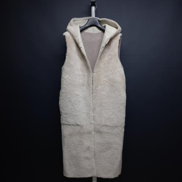 SO WOOL 쏘울 리버시블 리얼 램스킨 양모 맥시 베스트