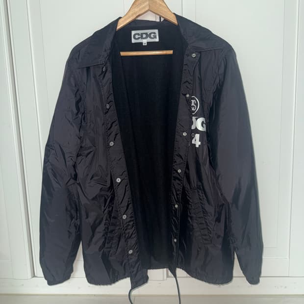 CDG X Stussy Coach Jacket Black M