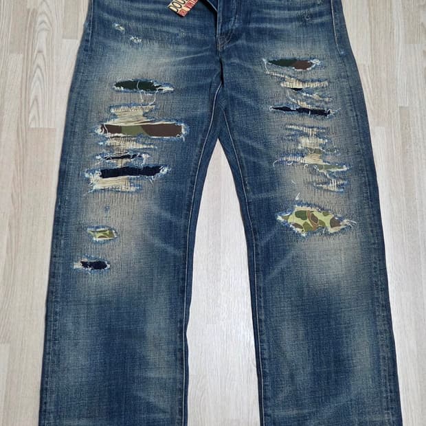 rrl 빈티지파이브포켓 에이버리진 33x32