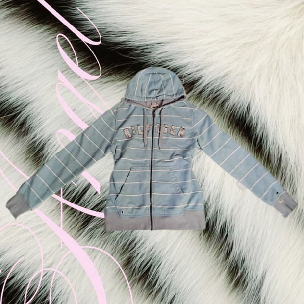 타미힐피거 스프라이트 후드집업 스카이블루 M