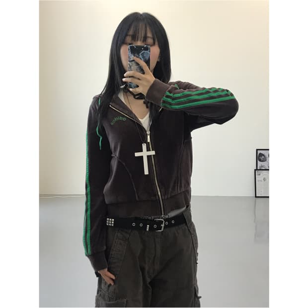 Adidas Velvet Zip Up Hoodies