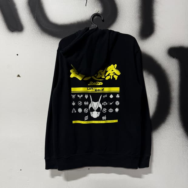 반다이 x 가면라이더 제로원 초영웅제 2020 빅 프린팅 집업 후디