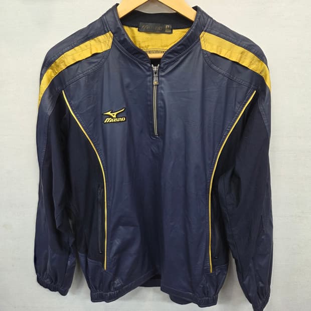 미즈노 베이스볼 웜업 반집업 자켓 m