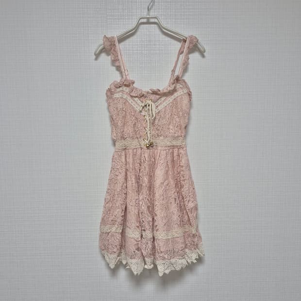 리즈리사 초고전템 히메갸루 딸기우유 자수레이스 원피스