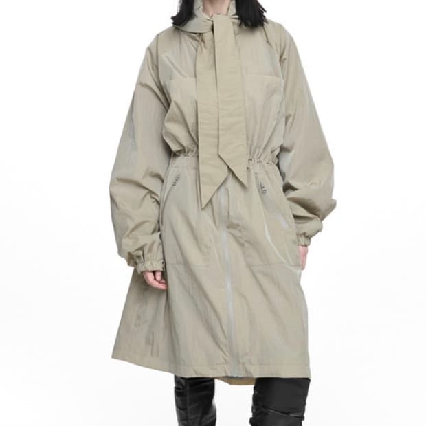 급처)나체 TIE FIELD COAT (UNISEX) -BEIGE