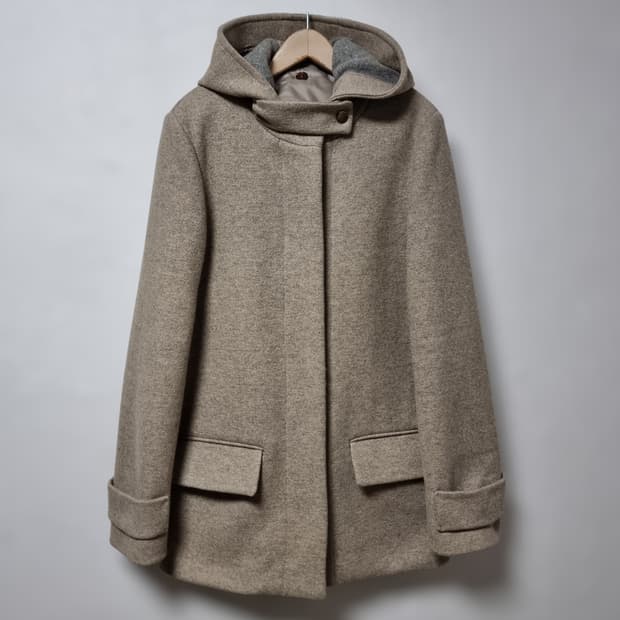 밀크코코아 울 코트 90