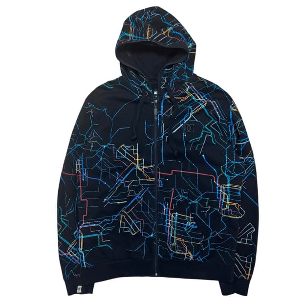 00‘s DC Shoes Subway Map Full Zip-up