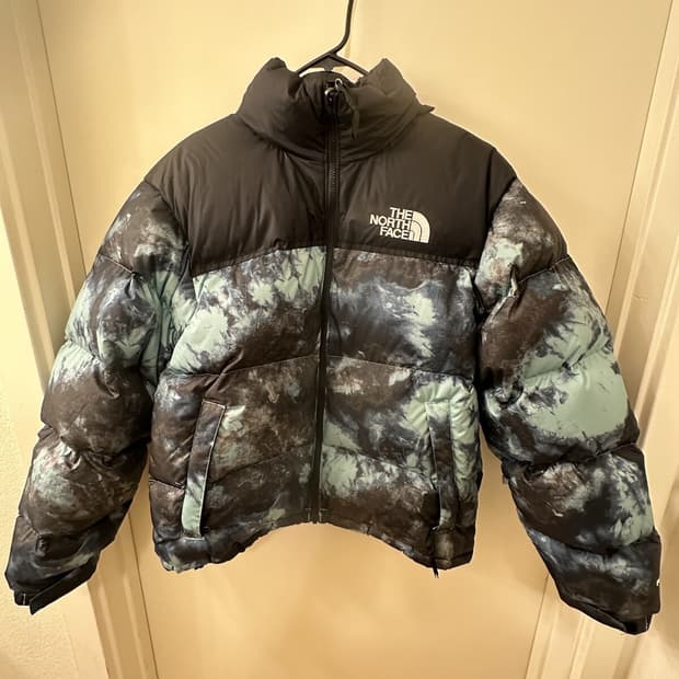 21FW 노스페이스 눕시 다운 패딩 타이다이 블랙 민트