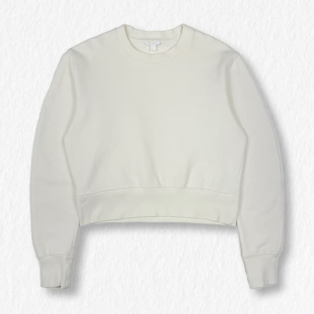 코스 커브드 슬리브 맨투맨