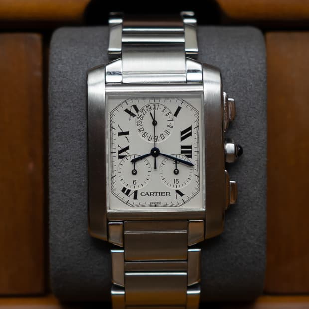 까르띠에 탱크 프랑세즈 XL 크로노그래프 시계
