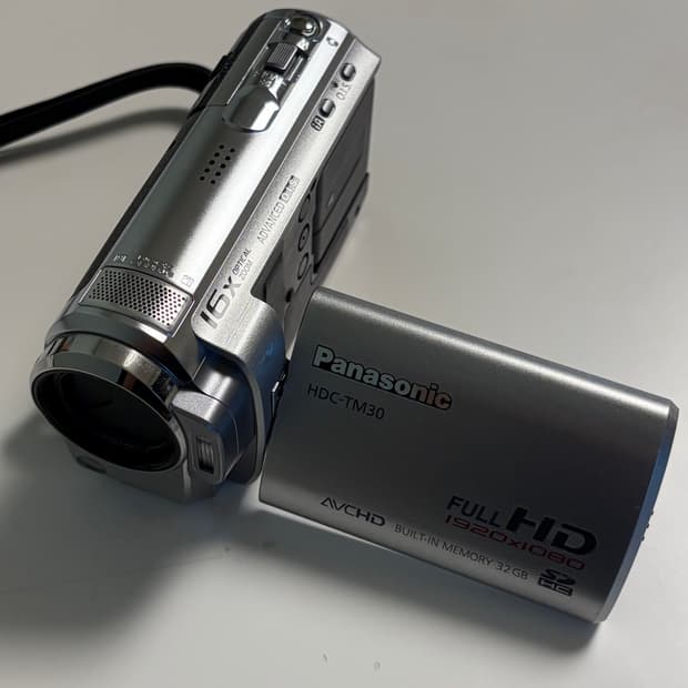 풀박) 파나소닉 HDC-TM30 실버 빈티지 캠코더