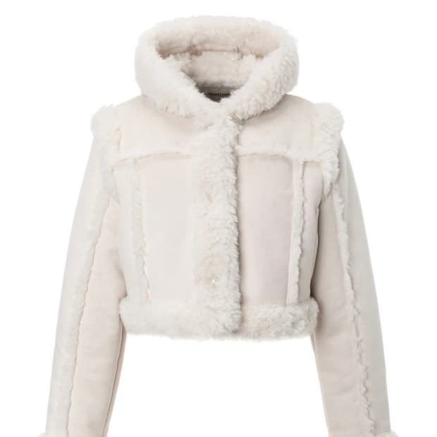 쓰리타임즈 베이비 후디 퍼 코트 무스탕 팝니다