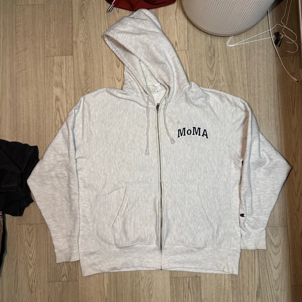챔피온 리버스위브 후드집업 MoMA 그레이