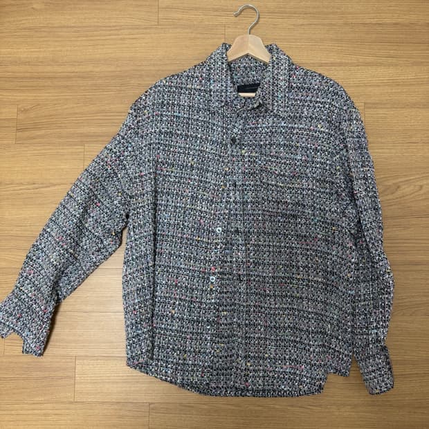 Crushagain 트위드 셔츠