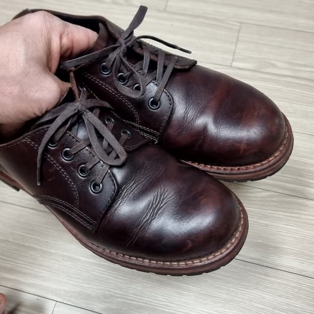 호킨스 브라운 가죽 남성 구두 레이스업(255-265)