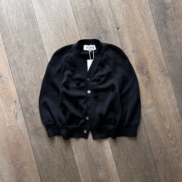 Pompom Poncho Cardigan