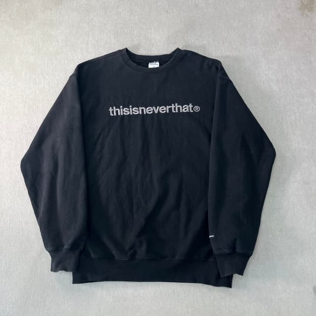 95 디스이즈네버댓 빅로고 맨투맨 