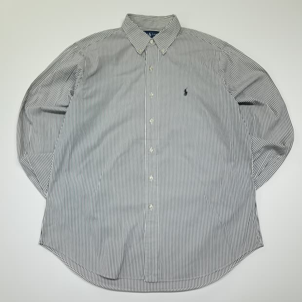CL941 L 폴로 90s 클래식핏 모던 스트라이프 네이비 셔츠
