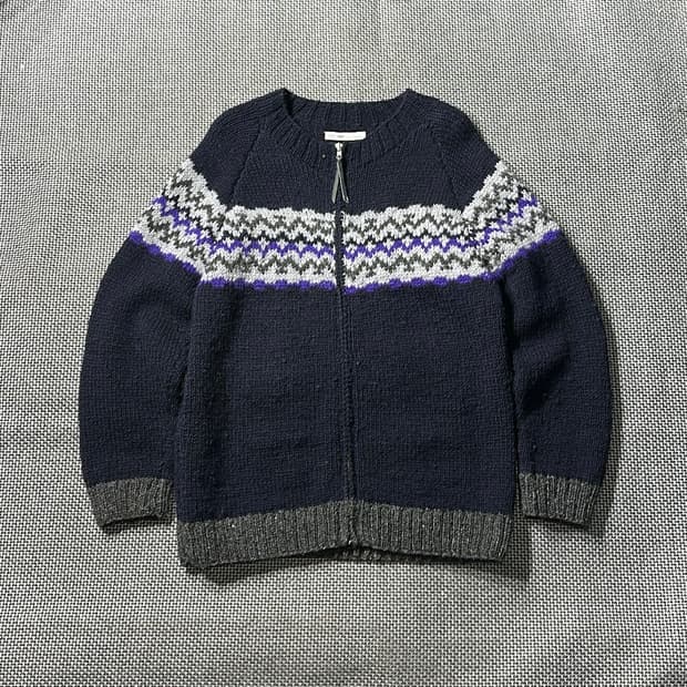 저널스탠다드 리움캘리포니아 노르딕 니트집업 (M)