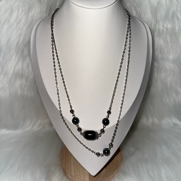 오리엔탈 고스펑크 레이어드 목걸이