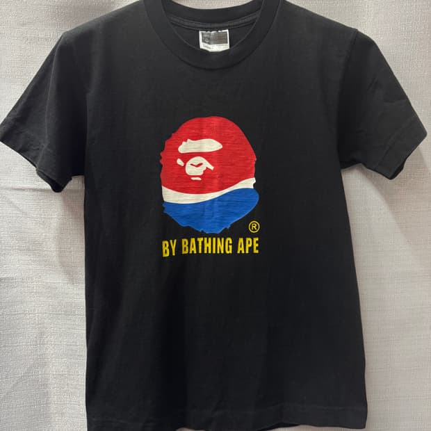 희귀템) 베이프x펩시 콜라보 빅로고 반팔티 S