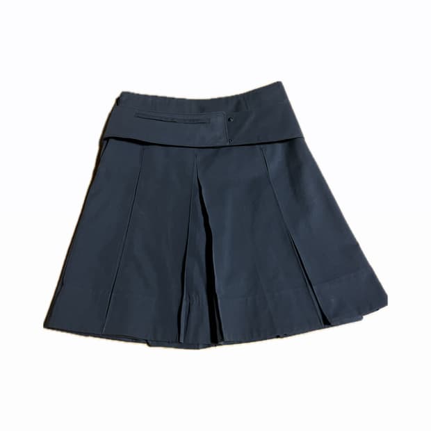 누마레 플리츠 벨트 스커트