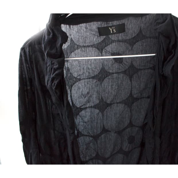 요지야마모토 물방울 가디건 *rare 