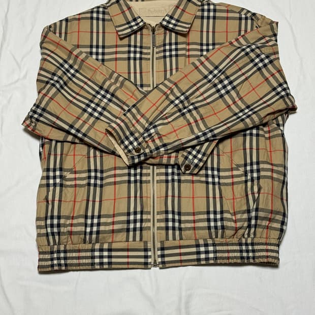 버버리(Burberry) 빈티지 리버시블 해링턴 자켓