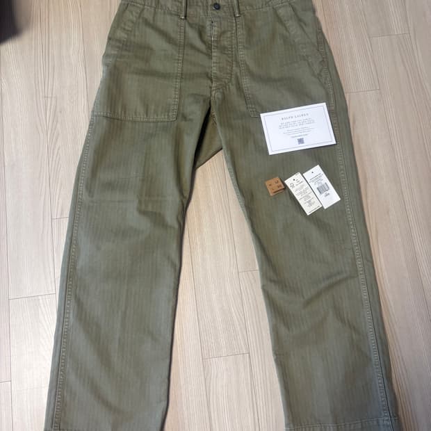 RRL 헤링본 퍼티그 팬츠 32/30