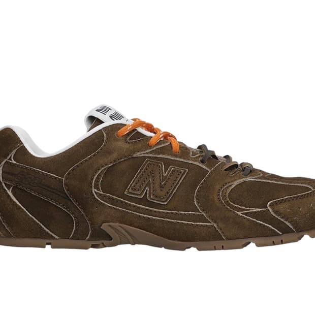 미우미우 뉴발란스 스웨이드 메쉬 스니커즈 시나몬 5E165E Z