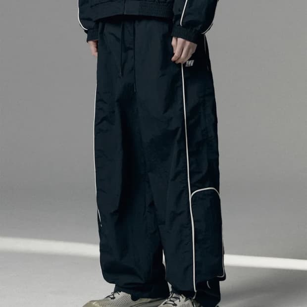 낫포너드 레이싱 팬츠 바지 블랙 L