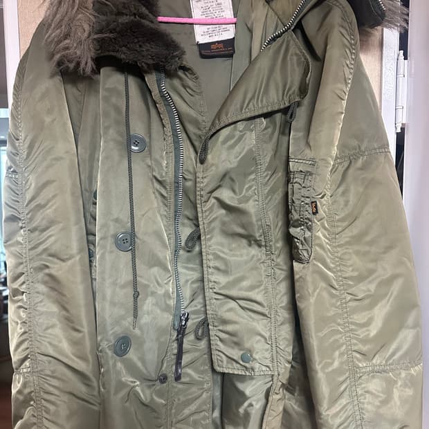 알파인더스토리 90s n-3b 빈티지 파카 자켓 L