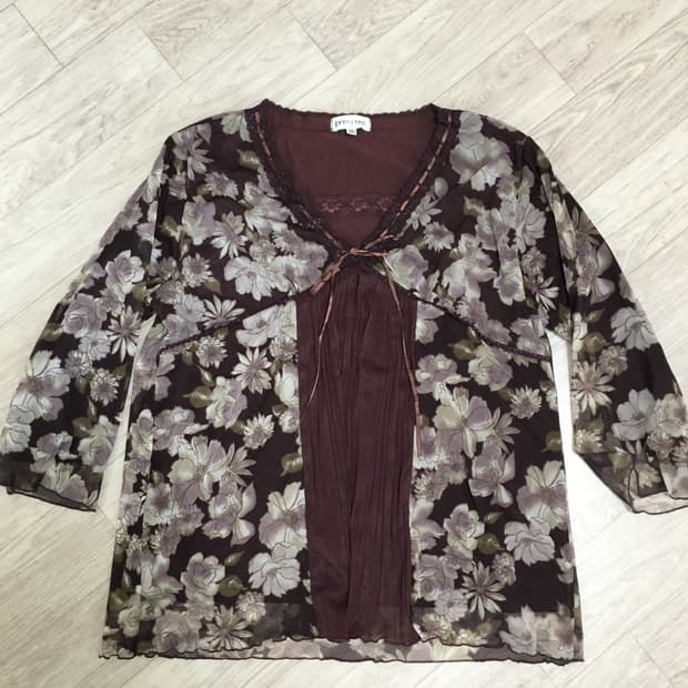 앤티크 고풍빈티지 플라워 슬리브