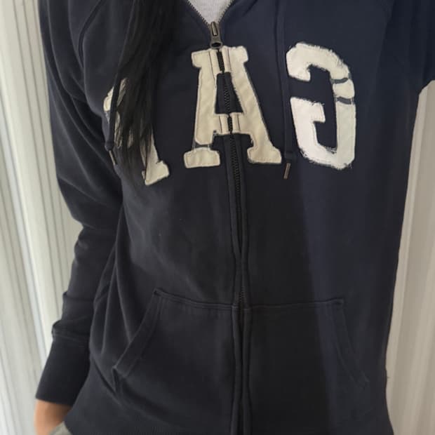 갭 네이비 후드집업 s