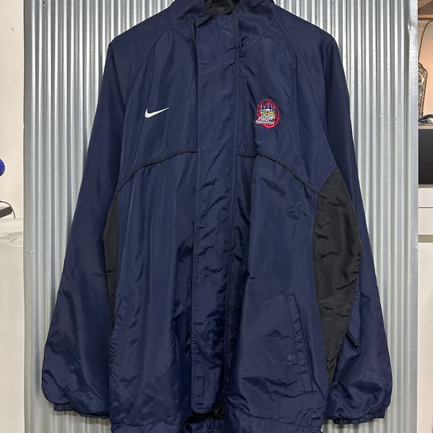 [XL] 나이키 NIKE TEAM 빈티지 네이비 윈드브레이커 자켓