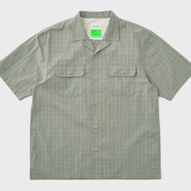카키스 khakis 오픈카라 반팔셔츠 2시이즈(M)