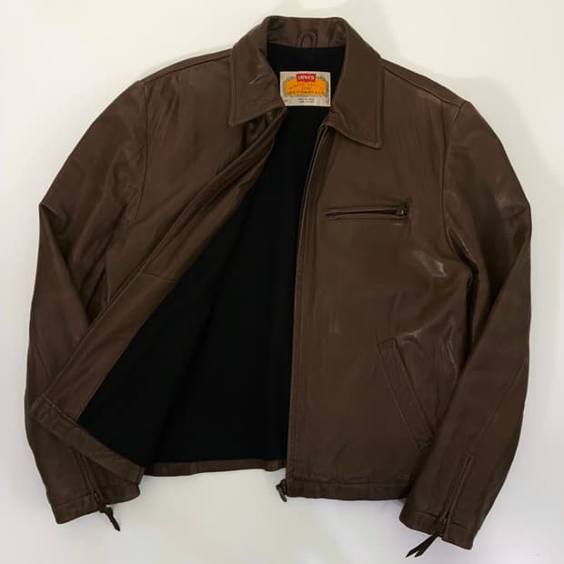 Levi's  리바이스 90,s 램스킨 바이커 레더자켓