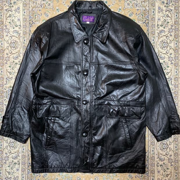 90s 램스킨 양가죽 카코트