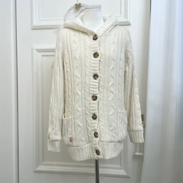 ivory twist fur pocket point hoodie card