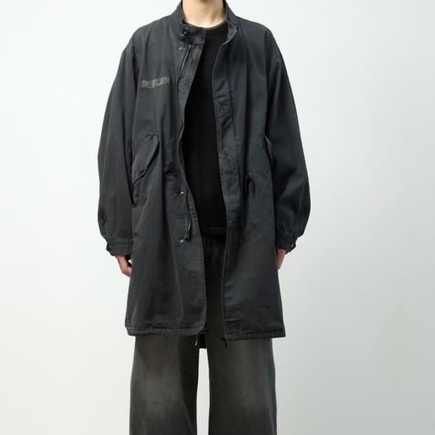 해칭룸 25ss  Mods Parka Over Dyed Grey