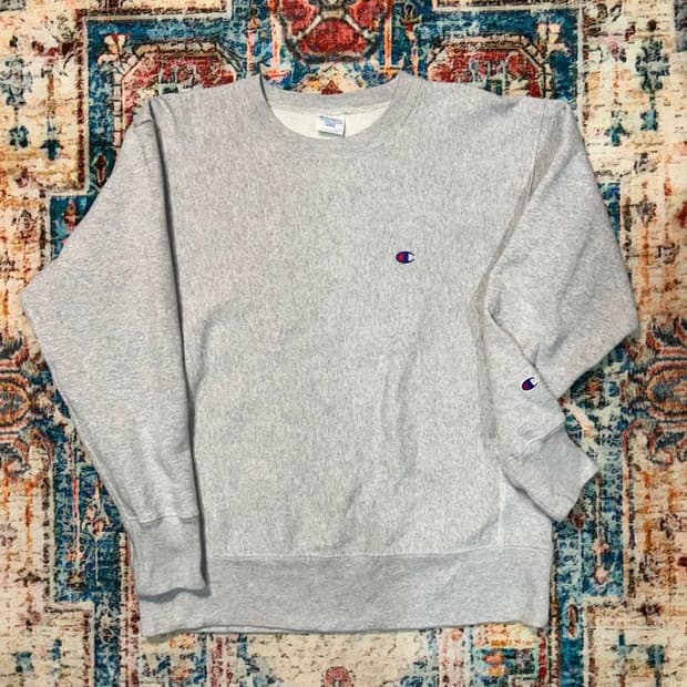 챔피온 리버스위브 블루택 스웻셔츠 L gray