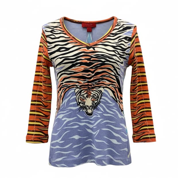 비씨비지막스아즈리아 애니멀 프린트 슬림 티셔츠 1713