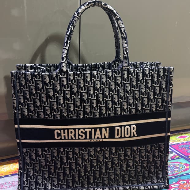 디올 데보레 오블리크 북토트 라지 / 수수료 제가낼게요.