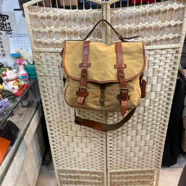 정품 폴로 랄프로렌 캔버스 메신저백 팝니다