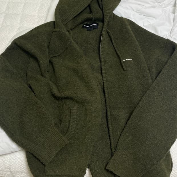 예쓰아이씨 니트 후드집업