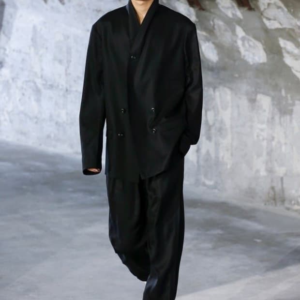 (구매) 르메르 숄카라 더블브레스티드 자켓