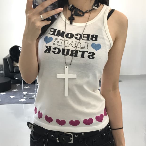 Ziddy kitsch printing sleeveless