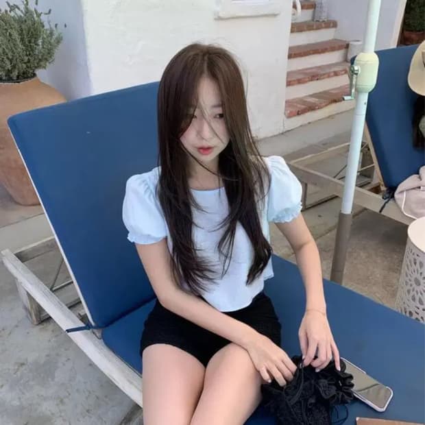 시예 시예샵 루시 블라우스 lucy 블라우스 블루