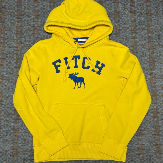 Abercrombie 아베크롬비 노랑색 후드티