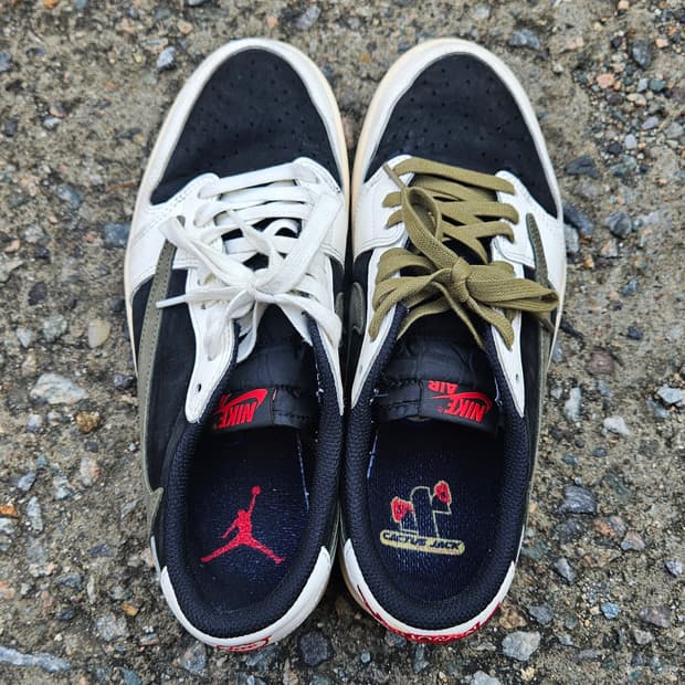 트래비스 스캇 레트로 로우 미디움 올리브 270